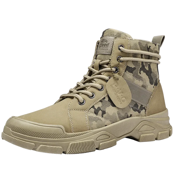 Hikng Boots For Men High Top Desert Casual Flats Mens Boot Breathable Non Slip Work Safty Shoes MartLion