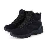 Military Boots Men's Outdoor Combat Ankle Tactical Anti-Slip Motocycle Climbing Hiking Shoes MartLion Black Eur 39 