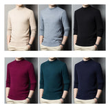 Men's Knitted Sweater Warm Cashmere Pullovers Harajuku Half Turtleneck Slim Jumper Casual Sweaters Knitwear Sweatshirts MartLion   