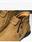 Men's Casual Shoes Trend Suitable for All Day Walking Zippers Handcrafted Boots MartLion   