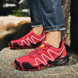 Outdoor Men's Athletic Hiking Shoes Trekking Sneakers Non-slip Mountain-climbing Breathable Mart Lion   