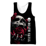 Cool Skull 3D Print Men's Tank Tops Casual Hip Hop Graphic Streetwear Fitness Summer Sleeveless Shirts Mart Lion 11 L 