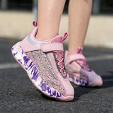 Children Sneakers 7 -12 Years Boys Girls Breathable Mesh Sports Shoes Kids Lightweight Running Tennis Mart Lion   