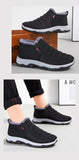 Cotton-Padded Shoes Winter Fleece-Lined Thickened Couple Snow Boots Warm Cotton Boots Mart Lion   