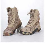 Camouflage Men's Boots Work Shoes Desert Tactical Military Autumn Winter Special Force Army MartLion beige2 39 