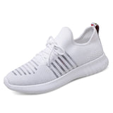 Casual Shoes Summer Breathable Sneakers Men's Lightweight Running Outdoor Walking Sports Shoes MartLion 19007-white 39 