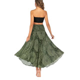 Summer Long Skirts Women Bottom Vintage Two Way Wear Beach Dress MartLion   