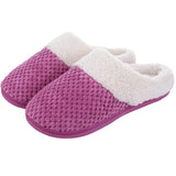 Winter Plush Fur Slippers For Women Men's House Fluffy Cozy Fur Slippers Indoor Warm Plush Home Cotton Shoes MartLion Purple3 46-47(10.8-11 inch) CHINA