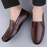 Genuine Leather Men's Casual Shoes Luxury Loafers Moccasins Breathable Slip on Driving Homme MartLion   