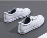 Genuine Leather Women Casual Sneakers Spring Summer Skate Shoes Ladies Little White Vulcanized MartLion   