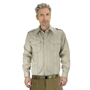 Men Jones Shirt Costume  Long Sleeves 2 Pockets Work Shirts Male MartLion   