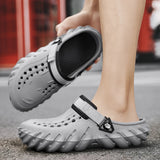 Summer Shoes Non-slip Garden Men's Women Beach Classic Nursing Clogs Hospital Work Medical Sandals MartLion GRAY 42 