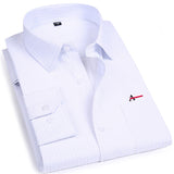 Striped Shirt Brand Clothing Pocket Men's Long Sleeve Shirt  Summer Slim Fit Shirt Casual Shirt Clo Mart Lion AAQS2112WHITE T 38 