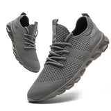 Light Running Shoes Casual Men's Sneaker Breathable Non-slip Wear-resistant Outdoor Walking Sport Mart Lion Deep Grey 7 China