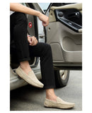 Suede Leather Men's Loafers Luxury Casual Shoes Boots Handmade Slipon Driving  Moccasins Zapatos Mart Lion   