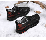 Cotton Shoes Winter Middle-Aged and Elderly Men's Casual Velvet Padded Thick Couple Sneakers Warm Snow Mart Lion   