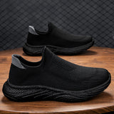 Soft-sole Walking Men's Shoes Lightweight Casual Sneakers Breathable Slip on Loafers Unisex Women MartLion   