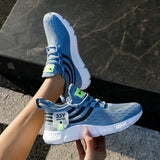 Women Sneakers Mesh Breathable White Running Platform Shoes Outdoor Sports MartLion   