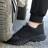 Safety Shoes Men's Breathable Work Sneakers Indestructible Anti-stab Anti-smash Work Boots MartLion   