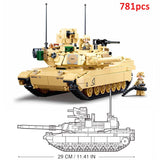 Military ww2 Cannon Assault Armored Vehicle Battle Tank Car Truck Army Weapon Building Blocks Sets  Model King Kids Toys Gift Mart Lion No Box 2 Dolls 2  