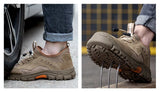 Summer Safety Shoes Men's Slip-resistant Industry Work Boots Anti-smashing Steel Toe Footwear MartLion   