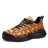 Men's Shoes Lightweight Anti-slip Vulcanised Shoes Breathable Outdoor Casual Trend Sneakers MartLion Orange 39 