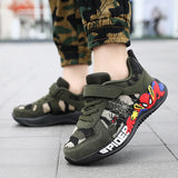 Shoes Children Camouflage Green Sneaker For Kid Walking PU Breathable MartLion   