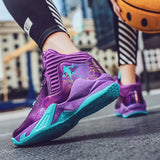 Men's Basketball Shoes Purple Basketball Sneakers Men Women Training Sport Boots Kids Adult Athletic Shoe MartLion
