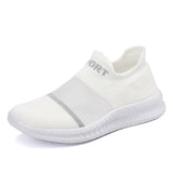 Women's Men's Shoes Non-slip Men's Casual Shoes Summer Sneakers Breathable Tennis Vulcanize MartLion White Grey 36 