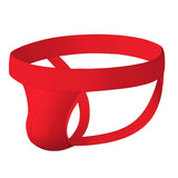 Men's Underwear Briefs Athletic Jock Strap Supporter Gay Men's Jockstraps Solid 9 Colors MartLion BP01-red L 1pc