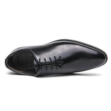 Mens Leather Shoes High Men's Shoes Oxford Wedding Men Dress Leather Shoes Gentleman Office Man Shoe