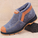 Men's Cotton Shoes Winter Snow Boots Plush Thickened Warm Walking MartLion grey 39 