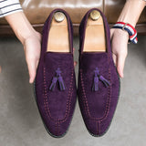 Suede Leather Men's Loafers Shoes Soft Dress Slip On Casual Moccasins Soft Formal Leisure Social Mart Lion   