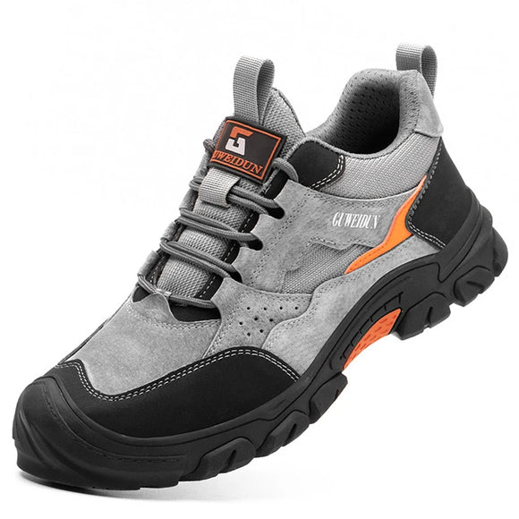 Men Safety Work Shoes Plastic Toe Safety Boots Lightweight Comfort Working Sneakers Anti-puncture Indestructible Shoes MartLion