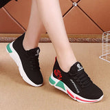 Women's Casual Sneakers Shoes Korean Style White Soft Bottom Mom Mart Lion   