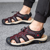 Summer Water Sandals Non-slip Elastic Band Trend Slippers Casual Men's Shoes Beach Mart Lion   