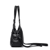 Women Luxury Handbags Bags Designer Vintage Soft Leather Female Satchel Motorcycle Tote Messenger Mart Lion   