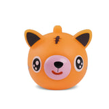 Funny Talking Animal Pinch Press Ball Tongue Out Stress Reliever Toys for Kids Adult Baby Toy Soft Rebound Toy Slow Rising MartLion Yellow Tiger  