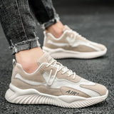 Men's Sports Shoes Summer Mesh Breathable White Running Casual Sneakers Thick Sole Non-Slip Zapatos Hombre MartLion   