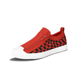 Trend Spring Luxury Men's Canvas Sneakers Zipper Canvas Shoes Designer Sneakers Red Vulcanized Casual MartLion Red  22135 40 