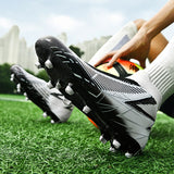  Football Boots Without Laces Professional Soccer Shoes Men's Breathable Soccer Cleats Anti Slip Outdoor Training Mart Lion - Mart Lion