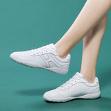 youth white cheerleading shoes sports training competition shoes aerobics shoes women's aerobic fitness Mart Lion White 28 