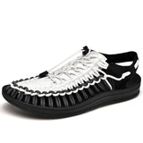 Sandals Men's Beach Shoes Women Latest Outdoor Mart Lion BlackWhiteGrey Eur 37 