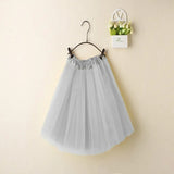 Women Summer Vintage Tulle Skirt Adult Fancy Ballet Dancewear Party Costume Ball Gown Mini Skirt MartLion grey One Size 