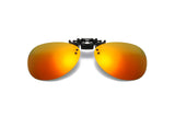 Driving Clip On Sunglasses Men's for Myopia Eyeglasses Vintage Women UV400 Lens Night Vision Fishing MartLion Red ROVE  