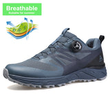 Waterproof Shoes Men's Casual sneakers Breathable Luxury Designer Sports Black Running Trainers Mart Lion Grey blue 320828A US 8 