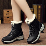 Women Boots  Winter Boots Platform  Winter Shoes Women Fur Snow Boots Women's Winter Footwear MartLion   