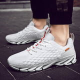 Summer Trend Flying Woven Fish Scale Blade Men's Sports Casual Shoes sneakers Mart Lion   