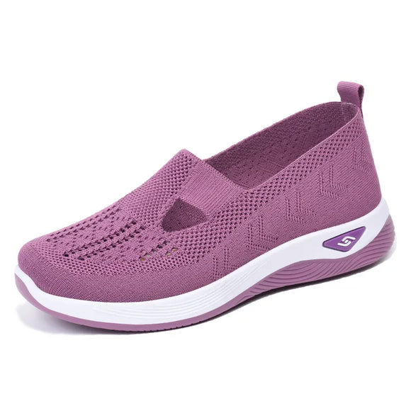  Women's Summer Shoes Mesh Breathable Sneakers Light Slip on Flat Platform Casual Ladies Anti-slip Walking MartLion - Mart Lion