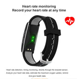 Smart Wristband Fitness Tracker Watch Men's Women Calories Heart Rate Blood Pressure Smartwatch Call Message Alert Sport MartLion   